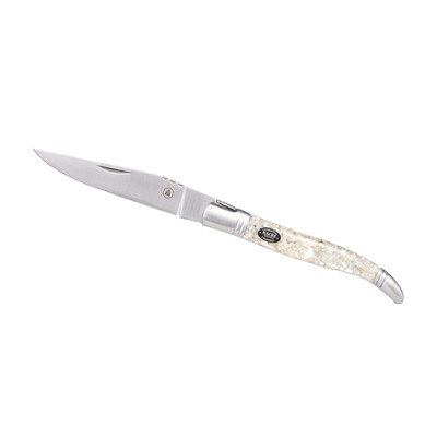 Сгъваем нож LAGUIOLE FOLDABLE KNIFE MOTHER OF PEARL WHITE SHELL