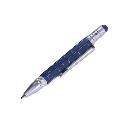 Многофункционална метална химикалка TROIKA LILIPUT TOOL PEN, синя