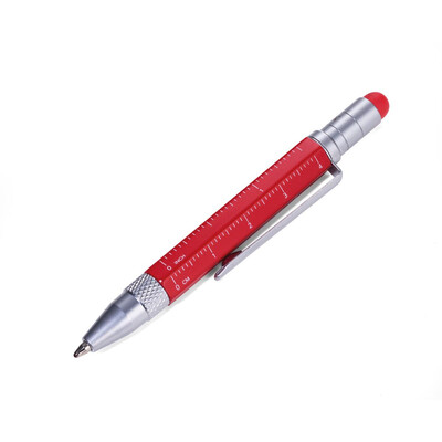 Многофункционална метална химикалка TROIKA LILIPUT TOOL PEN, червена