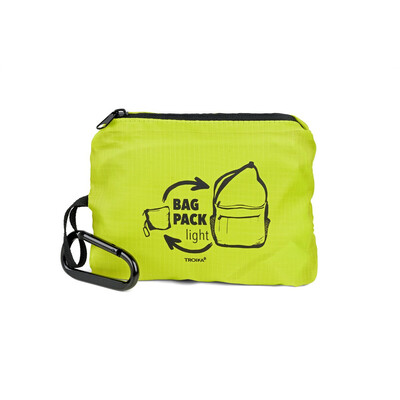 Чанта за през рамо Troika BAG PACK, сгъваема, зелена