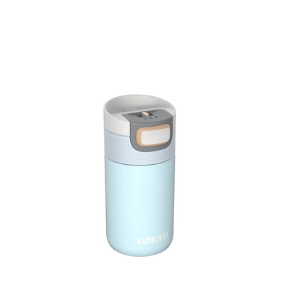 Термочаша ​от неръждаема стомана Kambukka Etna с термокапак 3 в 1 Snapclean®, 300 мл, Breezy Blue