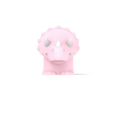 Акумулаторна нощна лампа Dhink® - Triceratops, розова