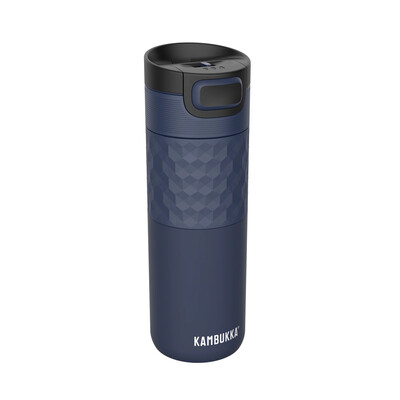 Термочаша ​от неръждаема стомана Kambukka Etna Grip с термокапак 3 в 1 Snapclean®, 500 мл, Denim Blue