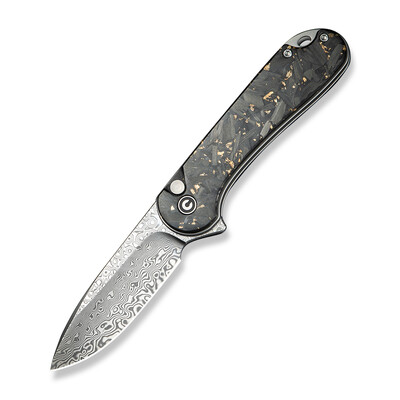 Джобен нож CIVIVI Button Lock Elementum II Damascus Carbon