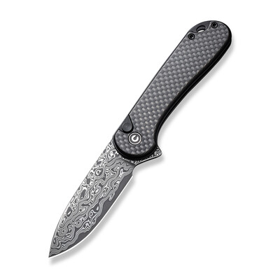 Джобен нож CIVIVI Button Lock Elementum II Damascus Carbon & G10