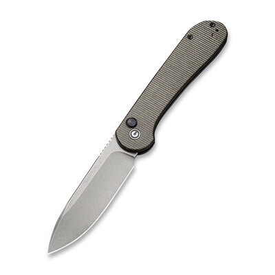 Джобен нож CIVIVI Button Lock Elementum Micarta Dark Green