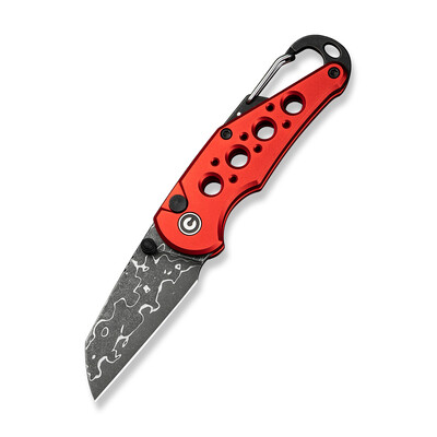 Джобен нож CIVIVI Pragma Damascus Aluminum Red