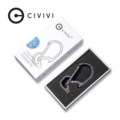 Карабинер CIVIVI Click Titanium Flamed