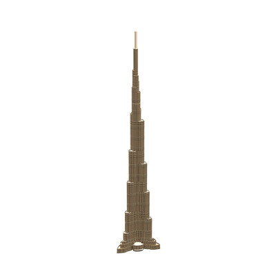 Картонен 3D пъзел CARTONIC BURJ KHALIFA