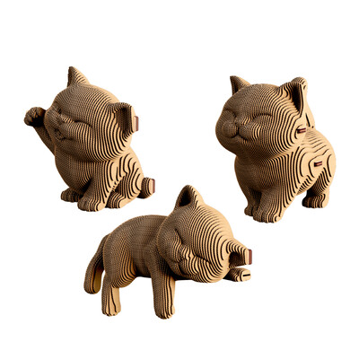 Картонен 3D пъзел CARTONIC KITTENS TRIO