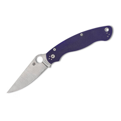 Джобен нож Spyderco Military 2 CPM S110V G10 Blue Plain Edge