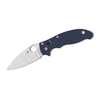Джобен нож Spyderco Manix 2 CPM SPY27 G10 Blue Plain Edge