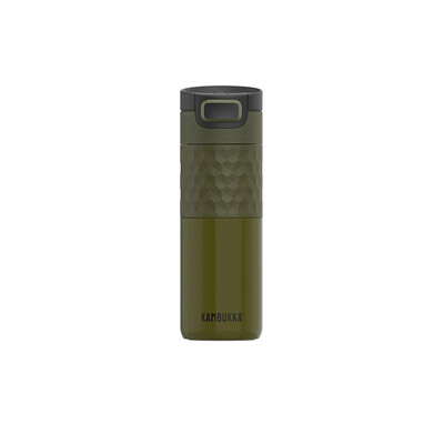 Термочаша ​от неръждаема стомана Kambukka Etna Grip с термокапак 3 в 1 Snapclean®, 500 мл, Khaki Warrior