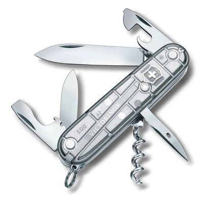 Швейцарски джобен нож Victorinox Spartan, бял прозрачен, блистер