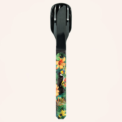 Комплект за хранене Akinod Straight Cutlery 12H34, Toucan
