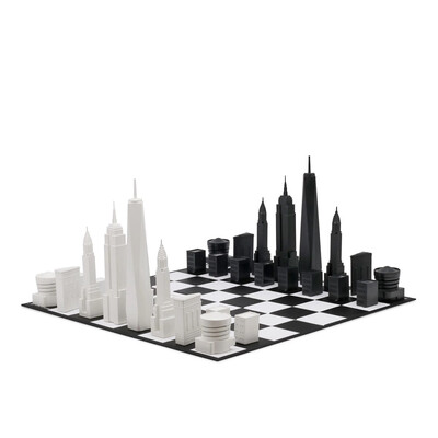 Шах Skyline Chess - The New York City Edition, картонено игрално поле