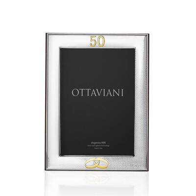 Фоторамка сребро Ottaviani miro-silver "50 years of marriage" 13x18 см