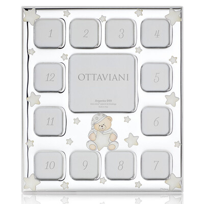 Фоторамка сребро Ottaviani miro-silver "Teddy bear" 25x29 см