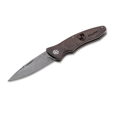Джобен нож Boker Solingen Tirpitz-Damascus Wood 42