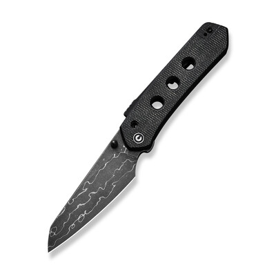 Джобен нож CIVIVI Vision FG Black Canvas Micarta / Damascus