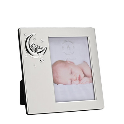 Посребрена фоторамка с луна Hello Baby 9х13 см