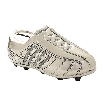 Посребрена касичка Bambino Football Boot