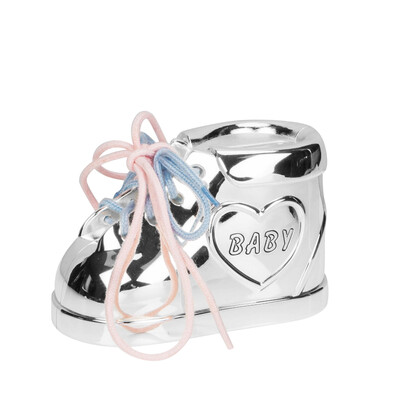 Посребрена касичка Bambino Baby Bootie