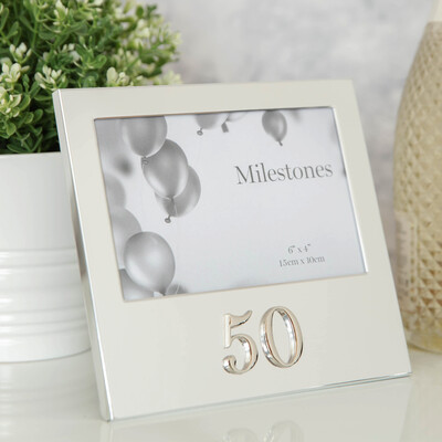 Алуминиева фоторамка Celebrations с 3D цифра "50"