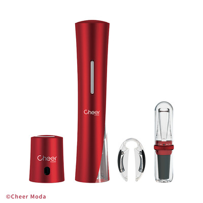 Комплект за вино Cheer Moda Vitality Coffret Skyline, червен