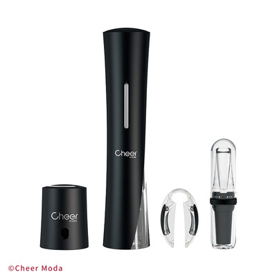 Комплект за вино Cheer Moda Vitality Coffret Skyline, черен
