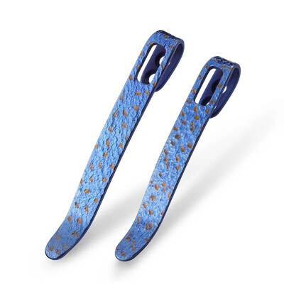 Клипс CIVIVI Flamed Blue/Golden Titanium Pocket Clips, 2 броя