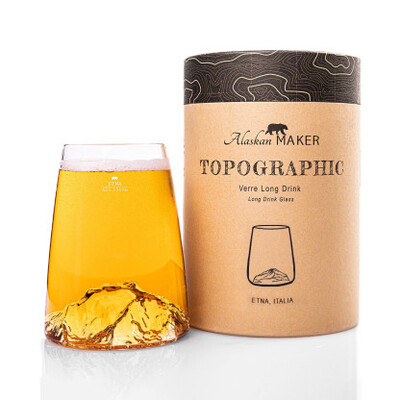 Кристална чаша Alaskan Maker TOPOGRAPHIC Etna 450мл