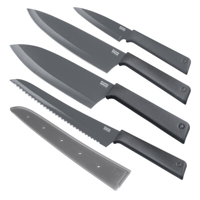 Комплект ножове Kuhn Rikon COLORI+ Knives set, 4 броя, сиви