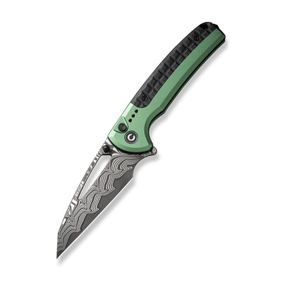 Джобен нож CIVIVI Sentinel Strike Aluminum Green & Black FRN / Damascus