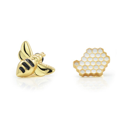 Значка Metalmorphose Fashion Pin Bee & Honeycomb