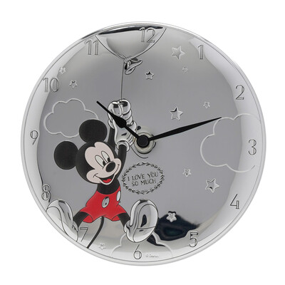 Стенен часовник Disney Mickey, посребрен