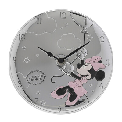 Стенен часовник Disney Minnie, посребрен