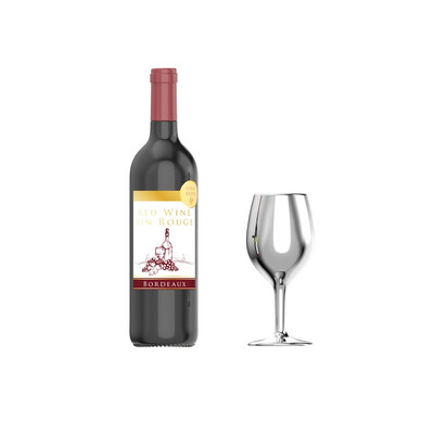 Значка Metalmorphose Fashion Wine & Wineglass