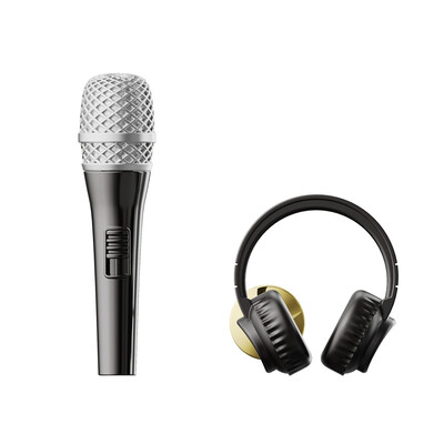 Значка Metalmorphose Fashion Microphone & Headphone