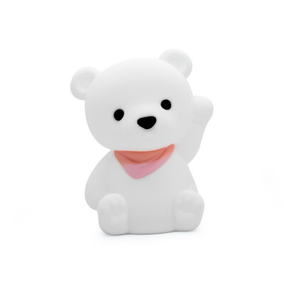 Акумулаторна нощна лампа Dhink® - Teddy, бяла