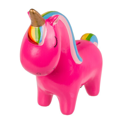 Керамична касичка Unicorn, розова