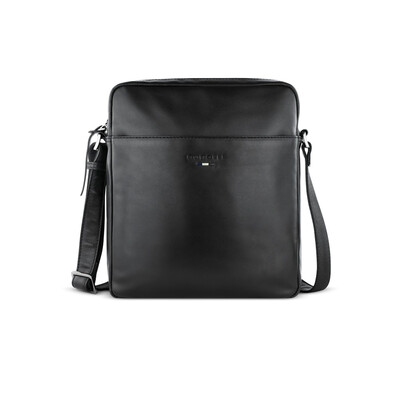 Кожена чанта Bugatti Romeo, черна