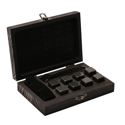 Комплект за уиски Harvey Makin, камъни и щипка