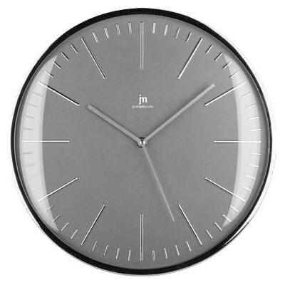 Стенен часовник Justaminute, релефни индекси , Ф35, сив