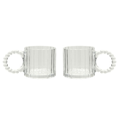Комплект от 2 прозрачни чаши Hestia Bobble Design