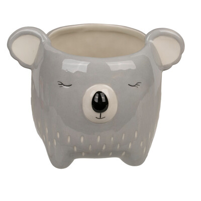 Декоративна керамична саксия, коала