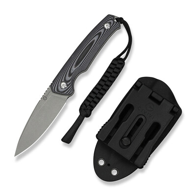 Туристически нож CIVIVI Altus Fixed Blade Gray and Black Layered G10