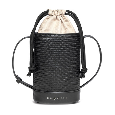 Дамска чанта Bugatti Isa Purse Bag, екокожа, черна