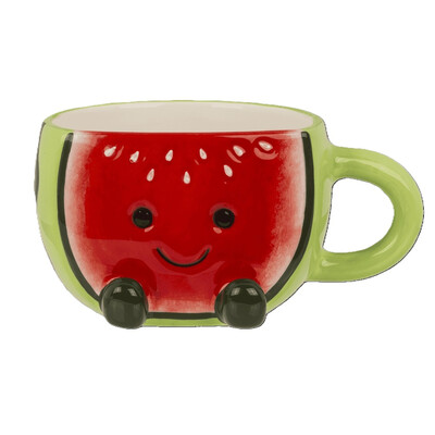 Керамична чаша  Kawaii Watermelon, 370 мл