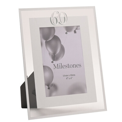 Стъклена фоторамка Milestone “60“ - 10 х 15 см